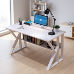 The White Study Office Desk is a modern, elegant, and functional workstation designed to provide a comfortable and productive environment for studying, working, and everyday office tasks. Featuring a clean white finish and a contemporary design, this desk is ideal for home offices, study rooms, corporate offices, schools, and creative workspaces. Built from high-quality materials, the desk offers excellent durability and stability for long-term use. Its spacious tabletop provides enough room for laptops, desktop computers, books, documents, stationery, and office accessories, helping you maintain an organized and efficient workspace. The smooth, scratch-resistant surface is easy to clean and maintain, ensuring a professional appearance even with daily use. The minimalist white design blends perfectly with modern, Scandinavian, and contemporary interiors, making the White Study Office Desk a stylish addition to any workspace. Whether you are working remotely, studying, or managing office projects, this desk delivers the perfect combination of simplicity, comfort, and functionality. Key Features Elegant modern white finish Spacious work surface for study and office tasks Durable and stable construction Scratch-resistant, easy-to-clean tabletop Strong frame for everyday support Minimalist design for modern interiors Ideal for laptops, computers, books, and office accessories Suitable for home offices, study rooms, schools, and corporate spaces Space-saving design for small and large rooms Easy to assemble and maintain
