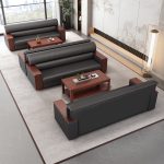 The Executive Reception Office Sofa is a premium seating solution designed to create a luxurious and welcoming atmosphere in executive offices, reception areas, waiting lounges, hotels, boardrooms, and corporate spaces. Combining elegant design, superior comfort, and durable construction, this sofa provides the perfect seating experience for clients, visitors, and executives while enhancing the professional appearance of your workspace. Crafted with a strong internal frame and high-quality upholstery, the sofa is built to withstand frequent daily use while maintaining its sophisticated look. The generously padded seats, supportive backrests, and comfortable armrests provide exceptional relaxation during meetings or waiting periods. Its modern executive design complements contemporary office interiors and creates a lasting first impression for guests. Whether furnishing a corporate reception, executive lounge, or premium waiting area, the Executive Reception Office Sofa delivers the ideal balance of style, comfort, and long-term durability. Key Features Premium executive reception sofa design Comfortable padded seats and supportive backrests Strong and durable internal frame High-quality leather or fabric upholstery Elegant professional appearance Comfortable armrests for additional support Easy-to-clean and maintain surface Suitable for reception areas, offices, hotels, lounges, and boardrooms Creates a welcoming environment for clients and visitors Built for long-lasting commercial use