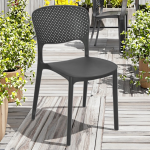 The Black Outdoor Office Chair is a durable and versatile seating solution designed for outdoor workspaces, patios, balconies, gardens, cafés, restaurants, and office relaxation areas. Featuring a sleek black finish and a modern design, this chair provides comfortable seating while adding a professional and stylish look to any environment. Built from high-quality, weather-resistant materials, the chair is designed to withstand outdoor conditions while maintaining its strength and appearance. Its ergonomic design provides excellent back support, while the sturdy frame ensures stability and long-lasting performance. The lightweight construction allows for easy movement and flexible arrangement, making it suitable for both commercial and residential spaces. Whether you are creating an outdoor office setup, furnishing a café terrace, or adding extra seating to a garden or balcony, the Black Outdoor Office Chair offers the perfect balance of comfort, durability, and modern style. Key Features Sleek black modern design Weather-resistant construction for outdoor use Comfortable ergonomic back support Strong and durable frame Lightweight and easy to move Easy-to-clean surface Suitable for patios, balconies, gardens, cafés, restaurants, and office outdoor spaces Resistant to everyday wear and environmental conditions Complements modern outdoor décor Built for long-lasting performance