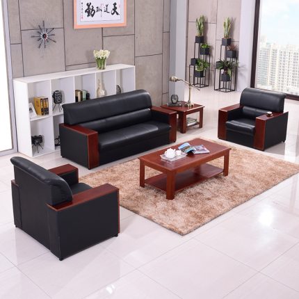 The Black Leather Office Sofa is a premium and stylish seating solution designed to enhance executive offices, reception areas, waiting lounges, boardrooms, hotels, and corporate spaces. Featuring a sophisticated black leather finish and a modern professional design, this sofa provides exceptional comfort while creating an elegant and welcoming environment for clients, visitors, and employees. Built with a strong internal frame and high-quality materials, the sofa offers excellent durability and long-lasting performance for everyday office use. The generously padded seats, supportive backrests, and comfortable armrests provide superior relaxation during meetings, consultations, or waiting periods. Its smooth leather surface is easy to clean and maintain, making it ideal for busy professional environments. The Black Leather Office Sofa combines luxury, comfort, and functionality, making it a perfect choice for businesses looking to create a refined and professional office atmosphere. Its timeless black design blends seamlessly with modern, executive, and contemporary office interiors. Key Features Premium black leather upholstery Elegant executive office design Comfortable padded seats and backrests Strong and durable internal frame Supportive armrests for added comfort Smooth, easy-to-clean leather surface Professional appearance for corporate environments Suitable for offices, receptions, lounges, boardrooms, hotels, and waiting areas Low-maintenance and long-lasting design Built for everyday commercial use