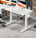 The Electrical Adjustable Standing Desk is an advanced ergonomic workstation designed to enhance productivity, comfort, and workplace wellness. With a smooth electric height adjustment system, this desk allows you to effortlessly switch between sitting and standing positions at the touch of a button. It is ideal for corporate offices, home offices, study rooms, creative studios, and remote workspaces, helping reduce fatigue, improve posture, and encourage a healthier work routine. Built with a heavy-duty steel frame and a spacious tabletop, the desk provides exceptional stability and durability for everyday use. The powerful yet quiet electric motor ensures seamless height adjustments, while the scratch-resistant desktop offers ample space for laptops, desktop computers, dual monitors, documents, and office accessories. Its modern, minimalist design complements contemporary office interiors and creates a clean, professional workspace. Whether you're working long hours, attending virtual meetings, or managing daily tasks, the Electrical Adjustable Standing Desk delivers the flexibility, comfort, and durability needed for a more productive workday. Key Features Electric height adjustment with one-touch controls Smooth and quiet lifting mechanism Ergonomic sit-to-stand workstation Spacious desktop for computers and office essentials Heavy-duty steel frame for maximum stability Scratch-resistant and easy-to-clean tabletop Supports better posture and reduces fatigue Suitable for home offices, corporate offices, and study rooms Modern, space-saving design Durable construction for long-lasting everyday use