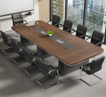 The 3 Meter Boardroom Office Table is a premium executive conference table designed to accommodate large meetings, board discussions, presentations, and team collaborations in professional environments. With an impressive 3-meter tabletop, this boardroom table offers ample space for multiple participants, laptops, documents, conference equipment, and meeting essentials, making it the ideal centerpiece for corporate offices, boardrooms, conference rooms, government institutions, and executive meeting spaces. Crafted from high-quality engineered wood and supported by a robust frame, the table is built for exceptional durability, stability, and long-lasting performance. Its spacious work surface ensures every participant has enough room to work comfortably, while the scratch-resistant finish is easy to clean and maintain. The elegant design complements modern, executive, and contemporary office interiors, creating a professional atmosphere that leaves a lasting impression on clients and business partners. Whether you're furnishing a new boardroom or upgrading your existing conference space, the 3 Meter Boardroom Office Table combines sophistication, functionality, and durability to support productive meetings and business success. Key Features Spacious 3-meter conference tabletop Modern executive boardroom table design Durable engineered wood construction Strong and stable support frame Scratch-resistant and easy-to-clean surface Large workspace for meetings, presentations, and collaboration Suitable for boardrooms, conference rooms, executive offices, and institutions Professional appearance for corporate environments Spacious design accommodates multiple users comfortably Easy to assemble and built for long-lasting commercial use