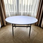 The White Round Dining Table is a modern and elegant dining furniture piece designed to create a stylish and welcoming dining experience. Featuring a clean white finish and a timeless round shape, this table is perfect for family meals, casual gatherings, restaurants, cafés, hotels, and office dining spaces. Its round design encourages conversation and provides a comfortable seating arrangement for guests. Made from high-quality materials, the table offers excellent durability, stability, and long-lasting performance. The smooth tabletop provides ample space for dining essentials, serving dishes, drinks, and decorative centerpieces, while the easy-to-clean surface makes maintenance simple and convenient. Its modern appearance blends beautifully with contemporary, minimalist, and classic interior styles. Whether furnishing a home dining room, apartment, or commercial dining area, the White Round Dining Table delivers the perfect combination of elegance, functionality, and everyday practicality. Key Features Stylish white modern finish Classic round dining table design Strong and durable construction Spacious tabletop for meals and décor Smooth, easy-to-clean surface Stable base for reliable support Space-saving design suitable for different room sizes Ideal for homes, apartments, cafés, restaurants, hotels, and offices Complements modern and contemporary interiors Built for long-lasting daily use