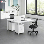 The 2 Way White Office Workstation is a modern and space-saving office furniture solution designed to provide an efficient and comfortable workspace for two users. Featuring a sleek white finish and a contemporary design, this workstation enhances the appearance of any office while promoting collaboration, productivity, and organization. It is ideal for corporate offices, startups, co-working spaces, call centers, educational institutions, and home offices. Constructed from high-quality engineered wood and supported by a sturdy steel frame, the workstation is built for durability and long-term performance. Each user enjoys a spacious work surface for laptops, desktop computers, files, and office accessories, ensuring a clutter-free and productive working environment. The scratch-resistant tabletop is easy to clean, while the strong frame provides excellent stability for everyday use. Designed to maximize office space without compromising comfort, the 2 Way White Office Workstation blends seamlessly with modern, minimalist, and contemporary office interiors. It is an excellent choice for businesses looking to create a professional and organized workspace. Key Features Two-person office workstation design Elegant white modern finish Spacious individual workstations Durable engineered wood tabletop Heavy-duty steel frame for enhanced stability Scratch-resistant and easy-to-clean surface Space-saving design for efficient office layouts Suitable for offices, co-working spaces, call centers, schools, and home offices Modern appearance that complements contemporary interiors Easy to assemble and built for long-lasting daily use